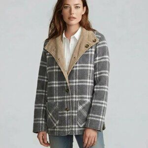 Thread & Supply Reversible Button up Jacket, Sz Large, NWT